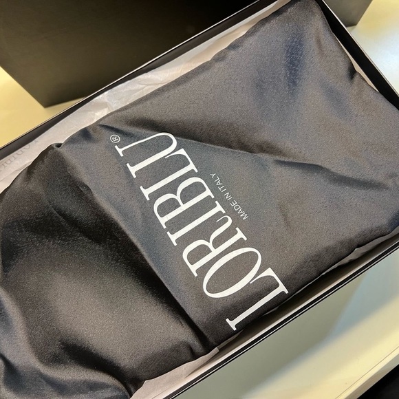 LORIBLU MADE IN ITALY LEATHER  Black Loafers Sleek Slip-Ons - Picture 7 of 15